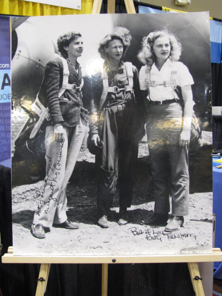 three women WASP pilots during WWII