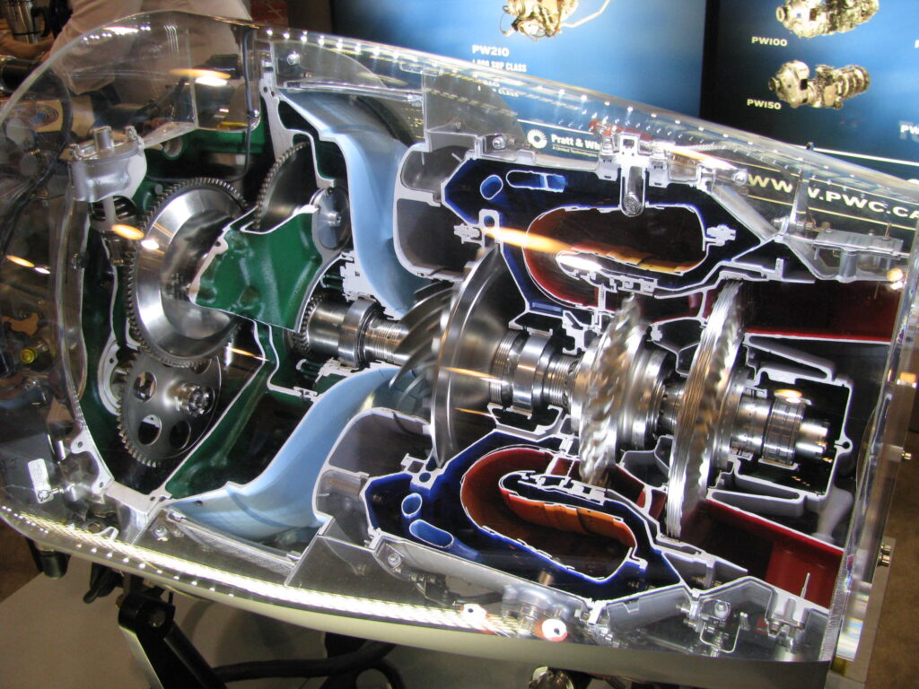turbine engine cutaway
