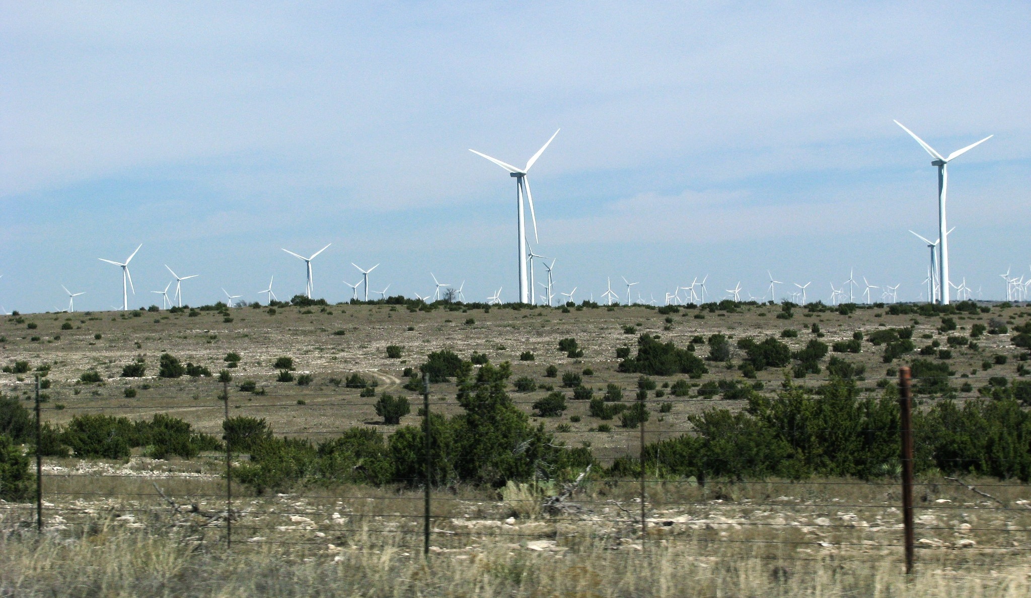 windmills on a texas landscape