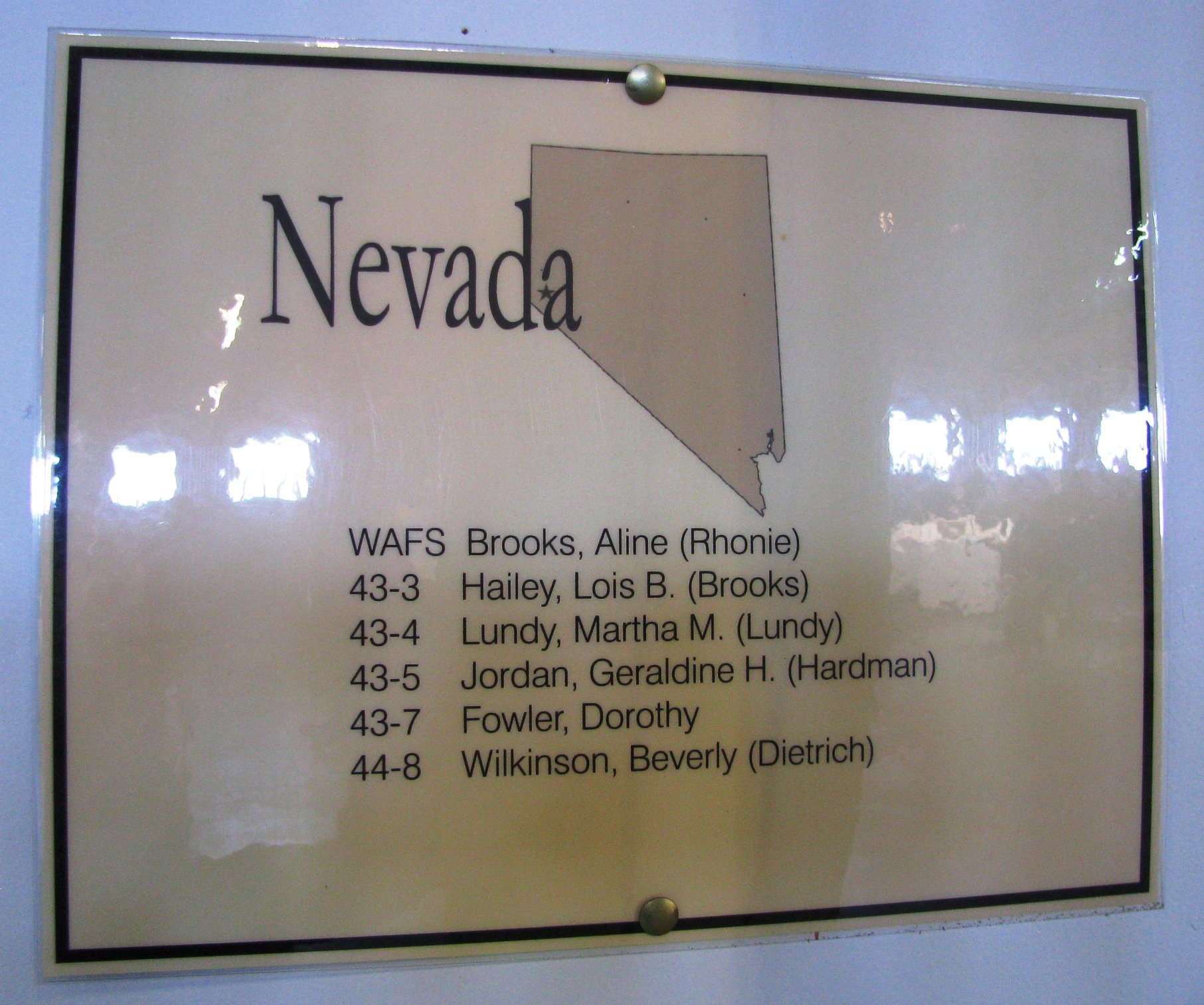 list of WASP from Nevada